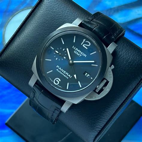 PANERAI Luminor GMT Titanium Carbotech Blue Dial 42mm PAM01279 PAM 1279.